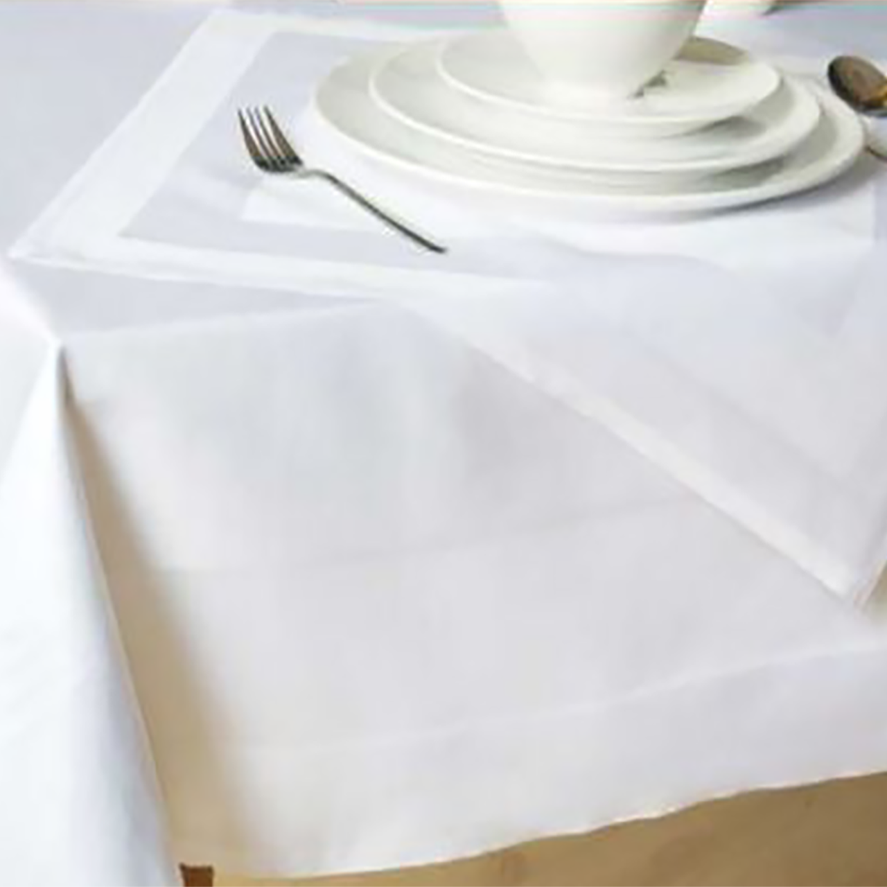 Gastro-Mitteldecke Atlasstreifen weiß